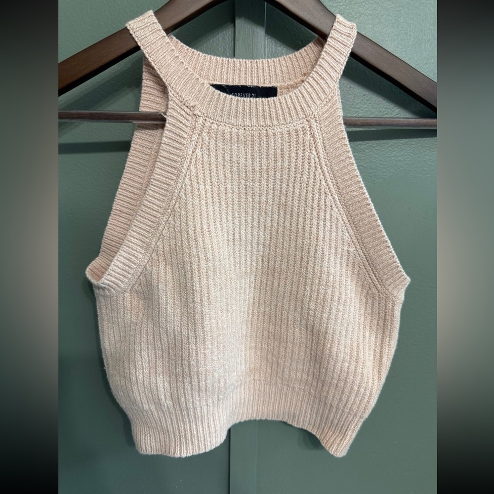 Forever 21 Light Pink Knit Sweater Tank